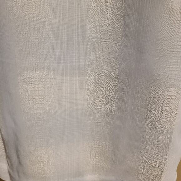 Embroidered Sheer Short Sleeve Button Down-Vintage - Picture 7 of 8